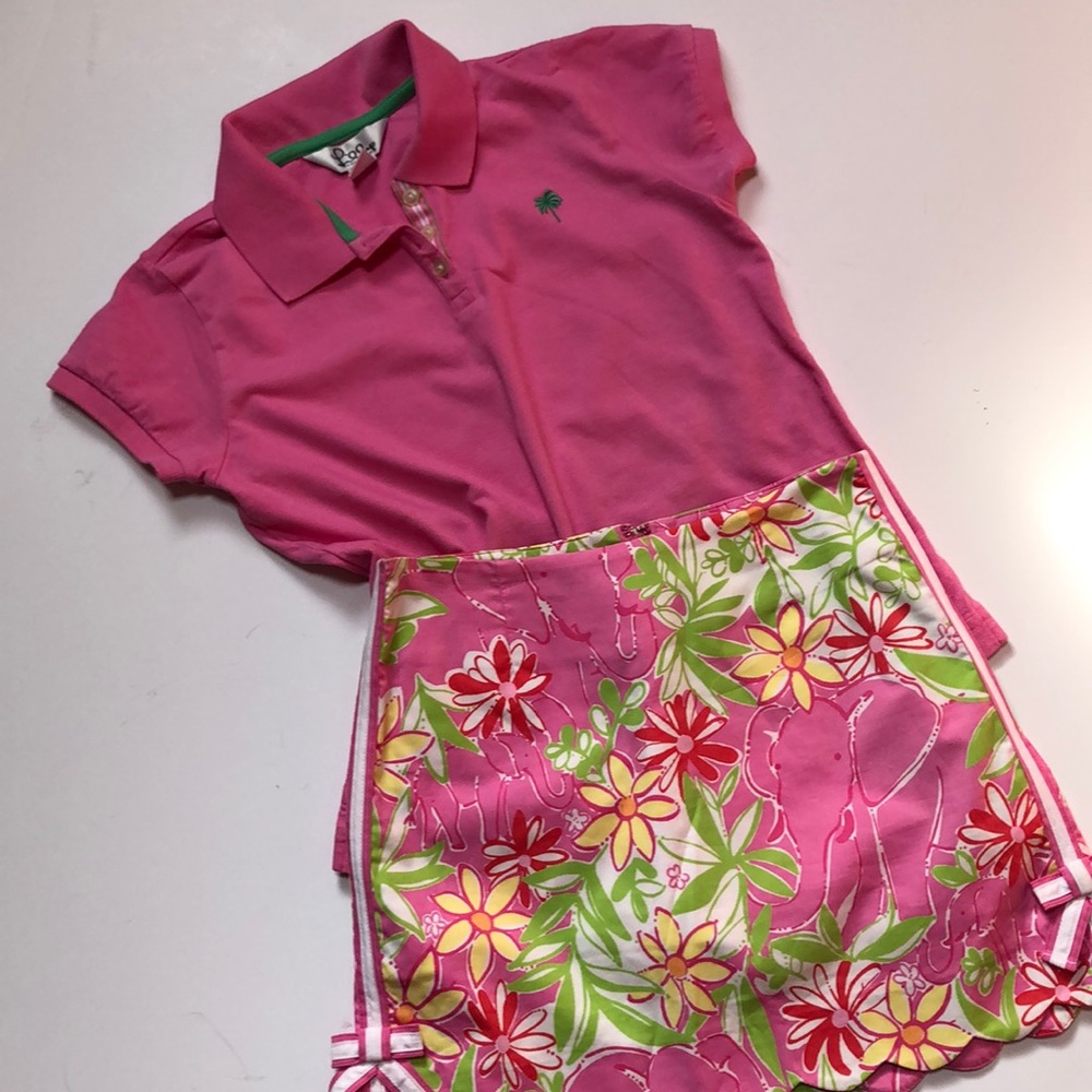 Bundle -Lilly Pulitzer girl’s scallop skort & top